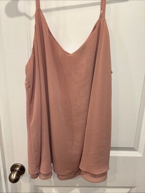 Women's Blush Pink Chiffon Cami Top
